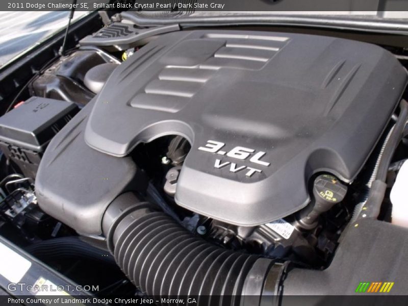 Brilliant Black Crystal Pearl / Dark Slate Gray 2011 Dodge Challenger SE