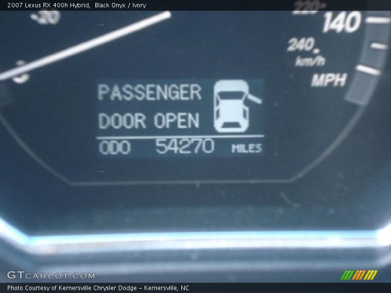 Black Onyx / Ivory 2007 Lexus RX 400h Hybrid