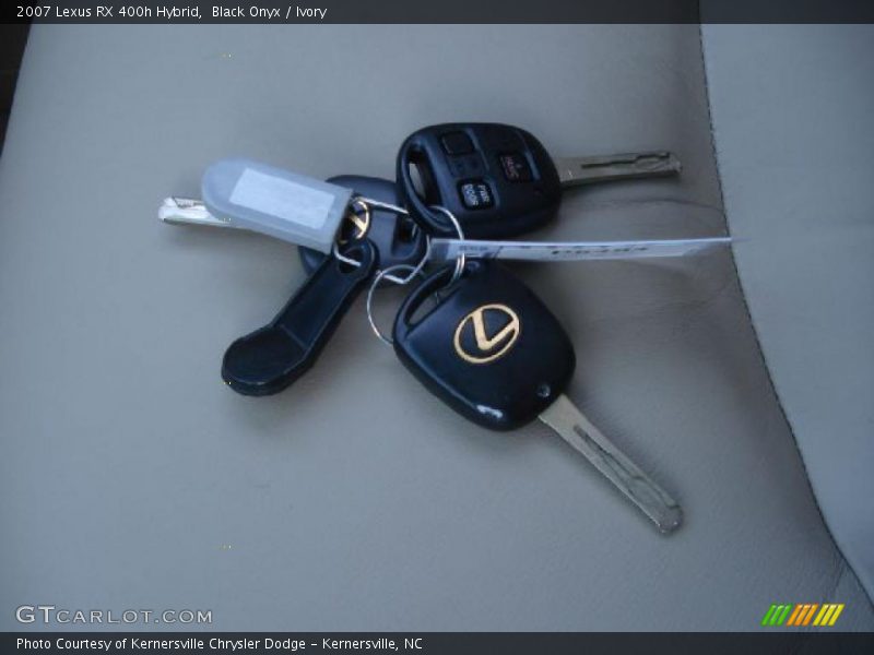 Black Onyx / Ivory 2007 Lexus RX 400h Hybrid
