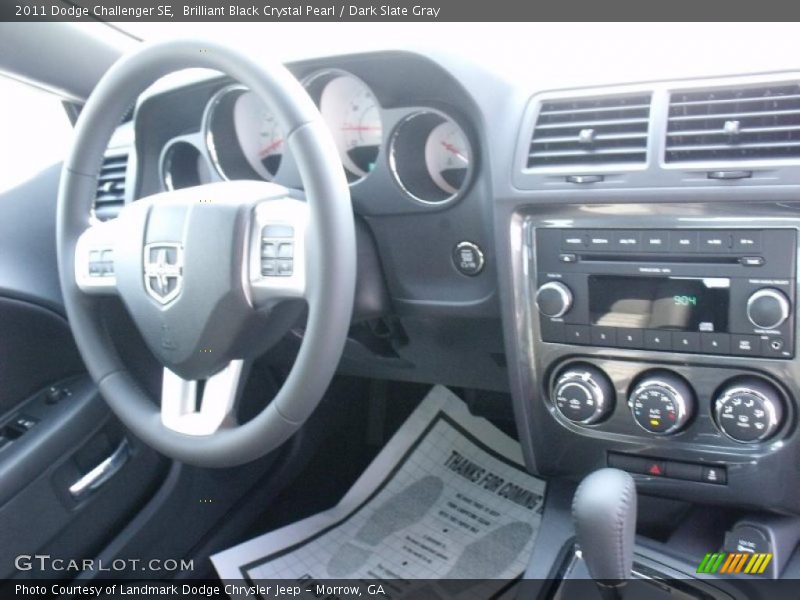 Brilliant Black Crystal Pearl / Dark Slate Gray 2011 Dodge Challenger SE