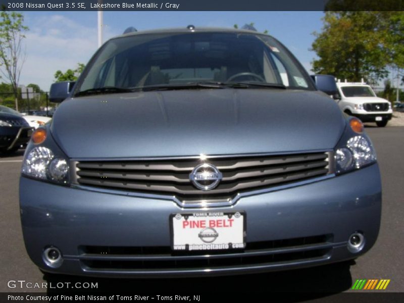 Lakeshore Blue Metallic / Gray 2008 Nissan Quest 3.5 SE