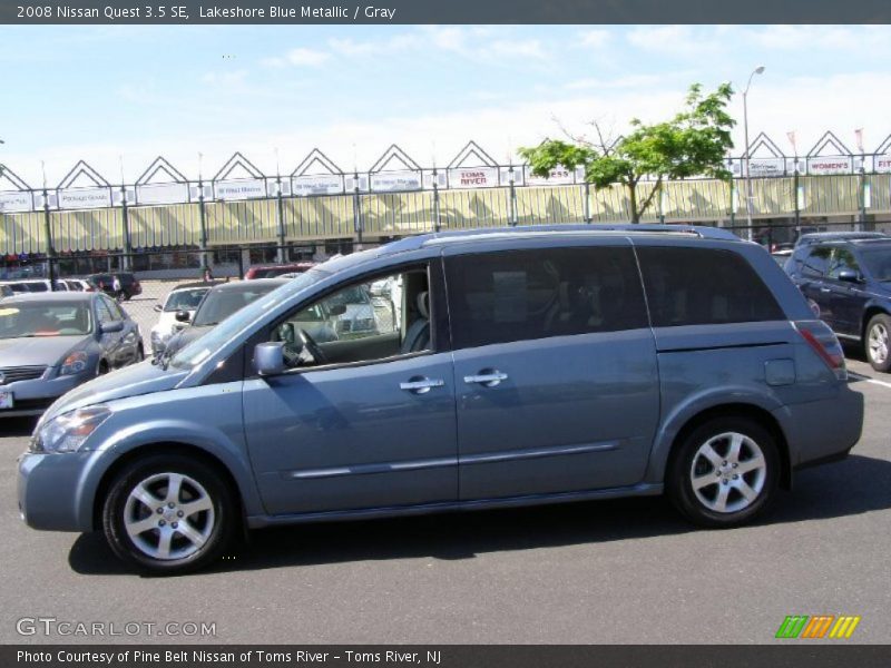 Lakeshore Blue Metallic / Gray 2008 Nissan Quest 3.5 SE