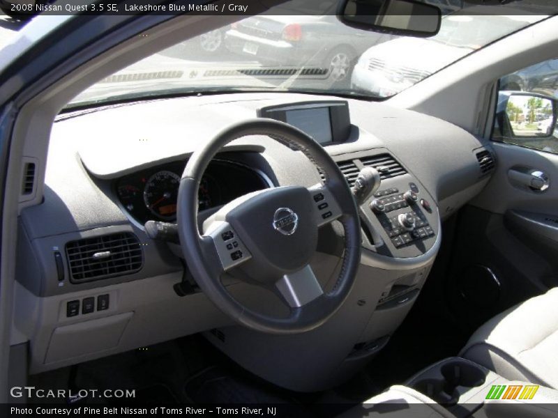 Lakeshore Blue Metallic / Gray 2008 Nissan Quest 3.5 SE