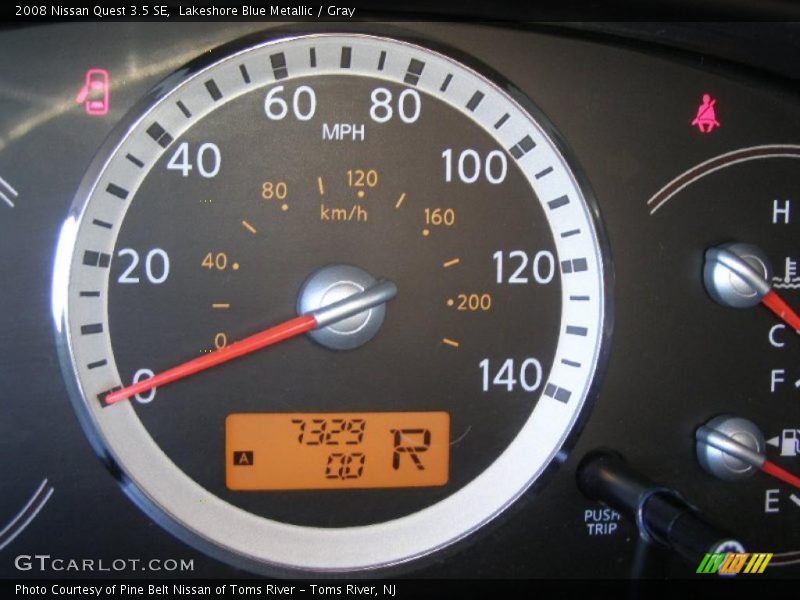 Lakeshore Blue Metallic / Gray 2008 Nissan Quest 3.5 SE