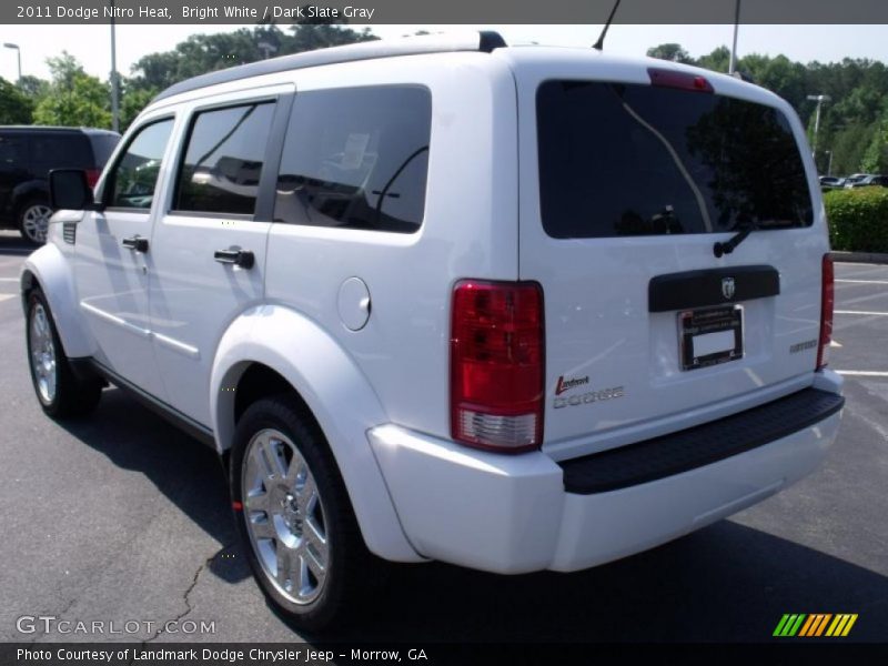 Bright White / Dark Slate Gray 2011 Dodge Nitro Heat