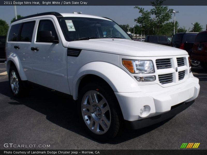 Bright White / Dark Slate Gray 2011 Dodge Nitro Heat