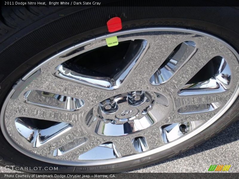 Bright White / Dark Slate Gray 2011 Dodge Nitro Heat