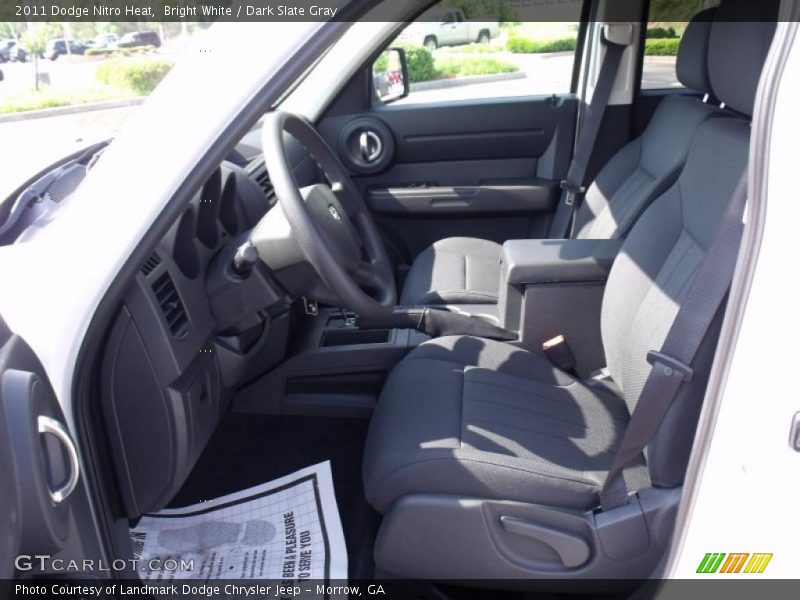 Bright White / Dark Slate Gray 2011 Dodge Nitro Heat