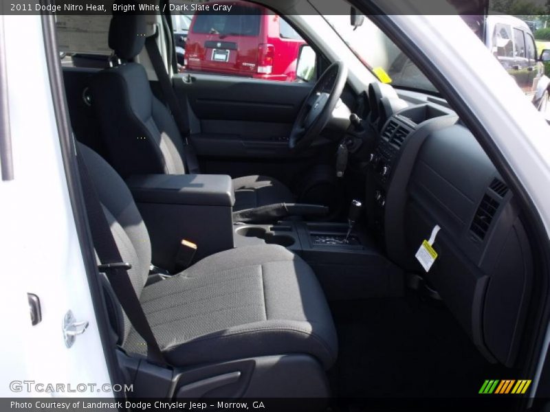 Bright White / Dark Slate Gray 2011 Dodge Nitro Heat
