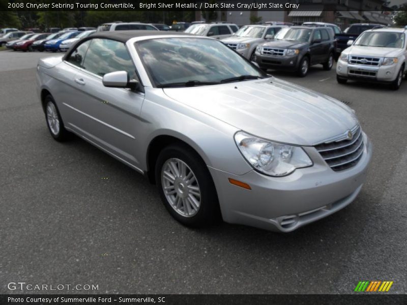 Bright Silver Metallic / Dark Slate Gray/Light Slate Gray 2008 Chrysler Sebring Touring Convertible