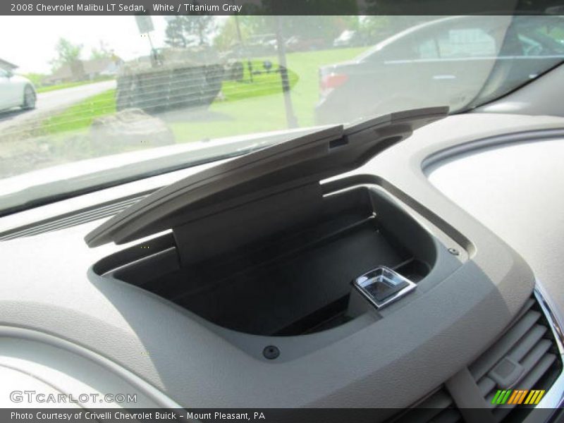 White / Titanium Gray 2008 Chevrolet Malibu LT Sedan