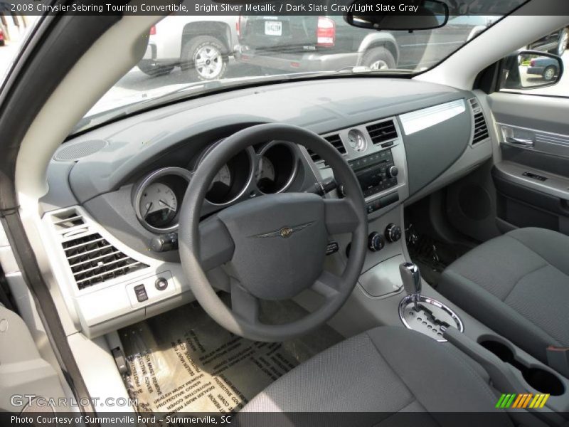 Bright Silver Metallic / Dark Slate Gray/Light Slate Gray 2008 Chrysler Sebring Touring Convertible
