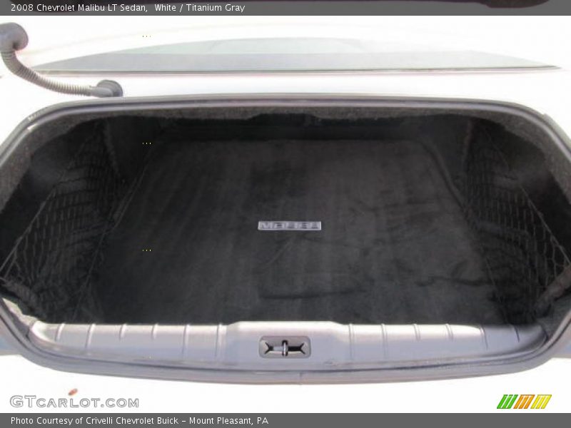White / Titanium Gray 2008 Chevrolet Malibu LT Sedan