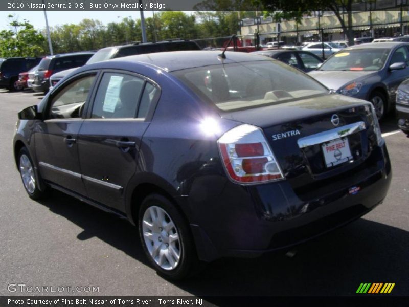 Blue Onyx Metallic / Beige 2010 Nissan Sentra 2.0 S
