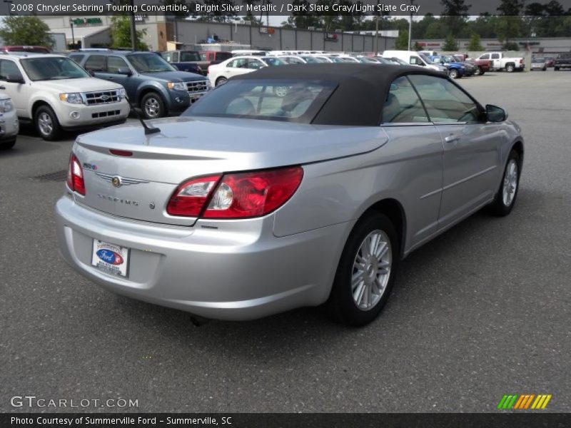Bright Silver Metallic / Dark Slate Gray/Light Slate Gray 2008 Chrysler Sebring Touring Convertible