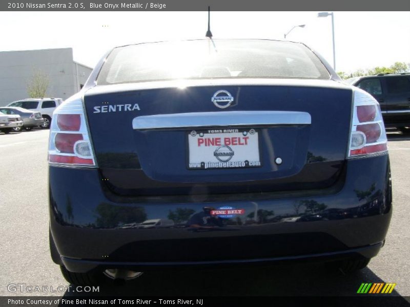 Blue Onyx Metallic / Beige 2010 Nissan Sentra 2.0 S