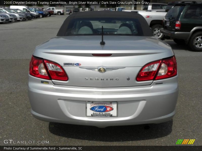 Bright Silver Metallic / Dark Slate Gray/Light Slate Gray 2008 Chrysler Sebring Touring Convertible