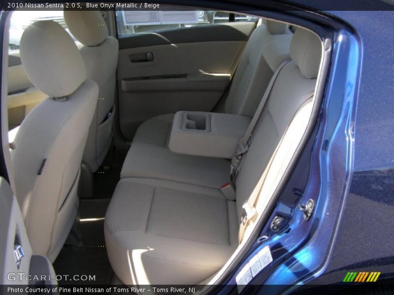 Blue Onyx Metallic / Beige 2010 Nissan Sentra 2.0 S