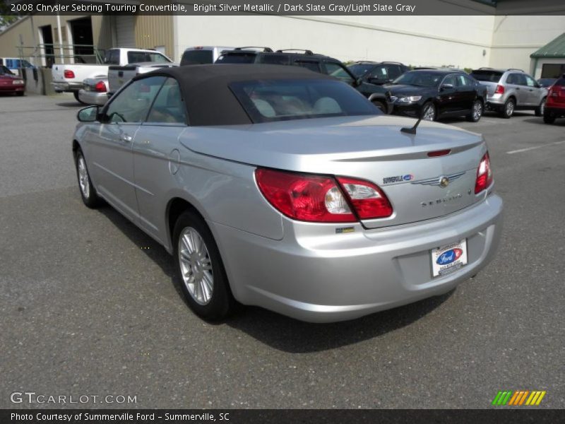 Bright Silver Metallic / Dark Slate Gray/Light Slate Gray 2008 Chrysler Sebring Touring Convertible