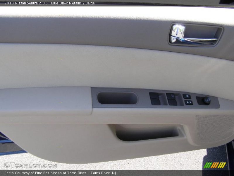 Blue Onyx Metallic / Beige 2010 Nissan Sentra 2.0 S