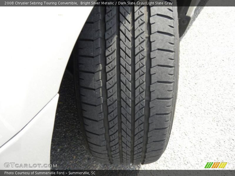 Bright Silver Metallic / Dark Slate Gray/Light Slate Gray 2008 Chrysler Sebring Touring Convertible