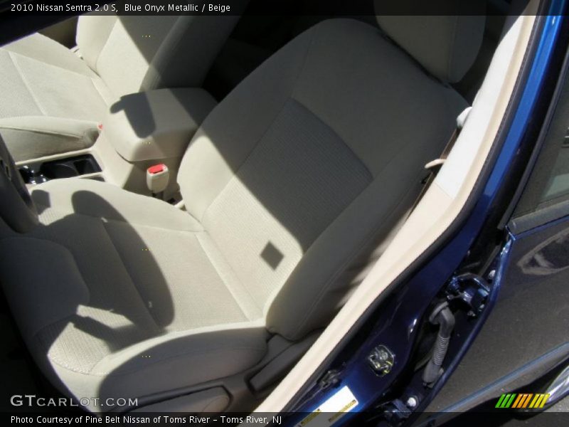 Blue Onyx Metallic / Beige 2010 Nissan Sentra 2.0 S