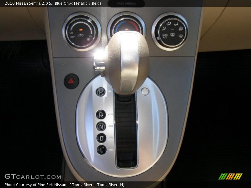 Blue Onyx Metallic / Beige 2010 Nissan Sentra 2.0 S