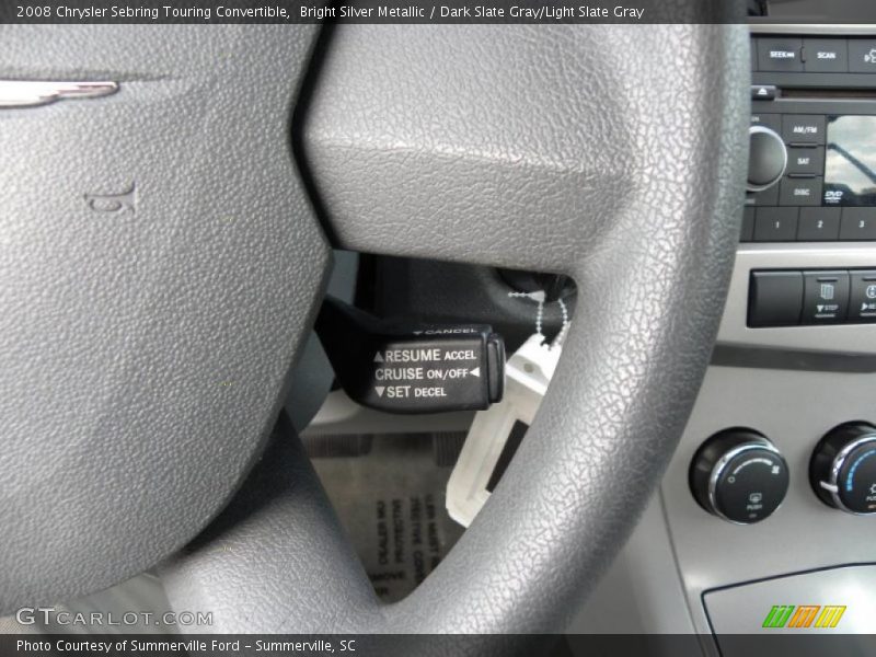 Bright Silver Metallic / Dark Slate Gray/Light Slate Gray 2008 Chrysler Sebring Touring Convertible