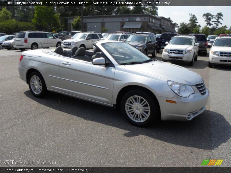 Bright Silver Metallic / Dark Slate Gray/Light Slate Gray 2008 Chrysler Sebring Touring Convertible