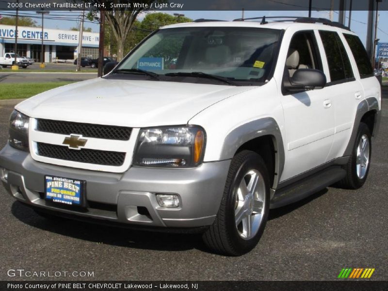 Summit White / Light Gray 2008 Chevrolet TrailBlazer LT 4x4