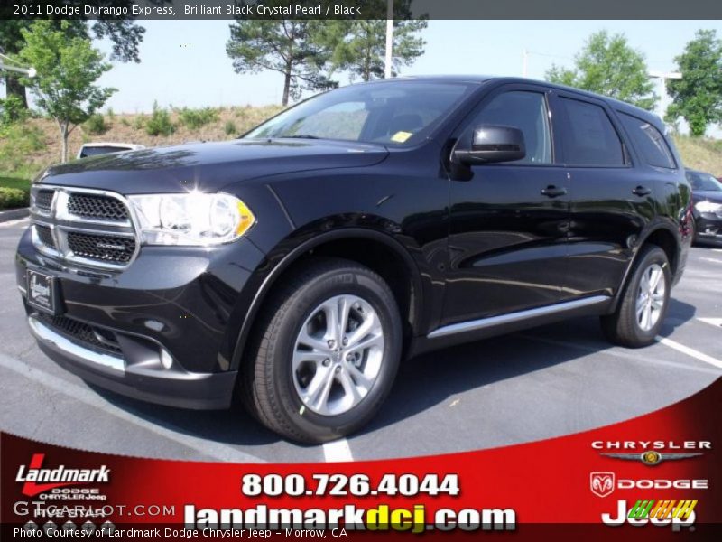 Brilliant Black Crystal Pearl / Black 2011 Dodge Durango Express