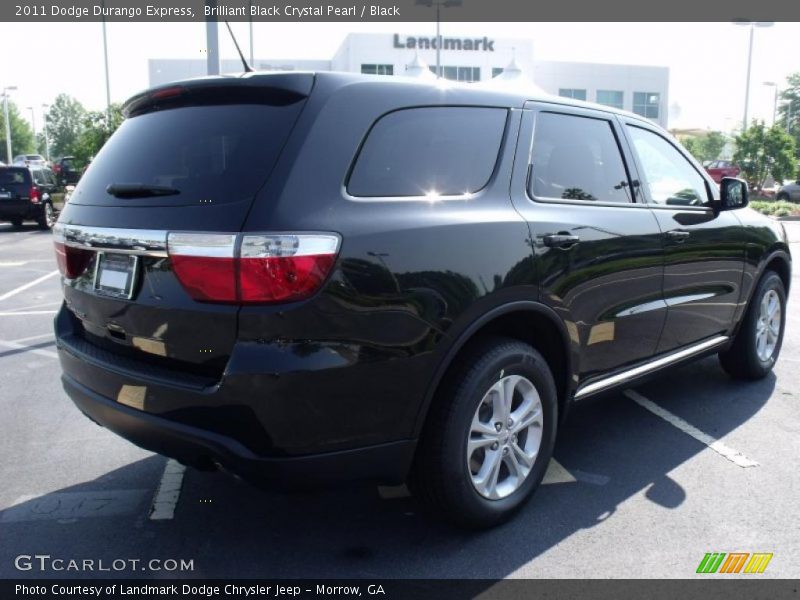 Brilliant Black Crystal Pearl / Black 2011 Dodge Durango Express