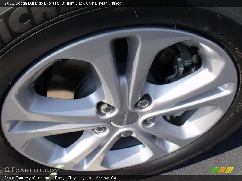 Brilliant Black Crystal Pearl / Black 2011 Dodge Durango Express