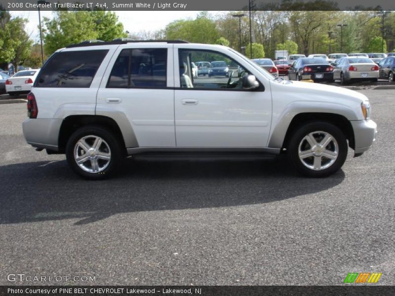 Summit White / Light Gray 2008 Chevrolet TrailBlazer LT 4x4