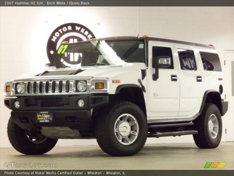 Birch White / Ebony Black 2007 Hummer H2 SUV