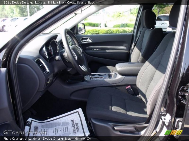 Brilliant Black Crystal Pearl / Black 2011 Dodge Durango Express