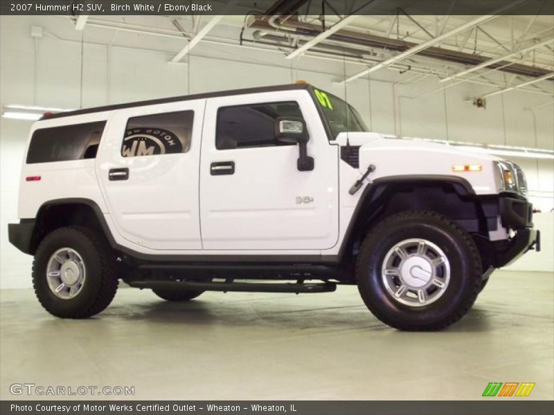 Birch White / Ebony Black 2007 Hummer H2 SUV