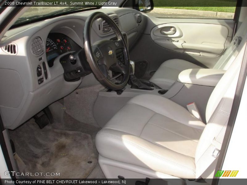 Summit White / Light Gray 2008 Chevrolet TrailBlazer LT 4x4
