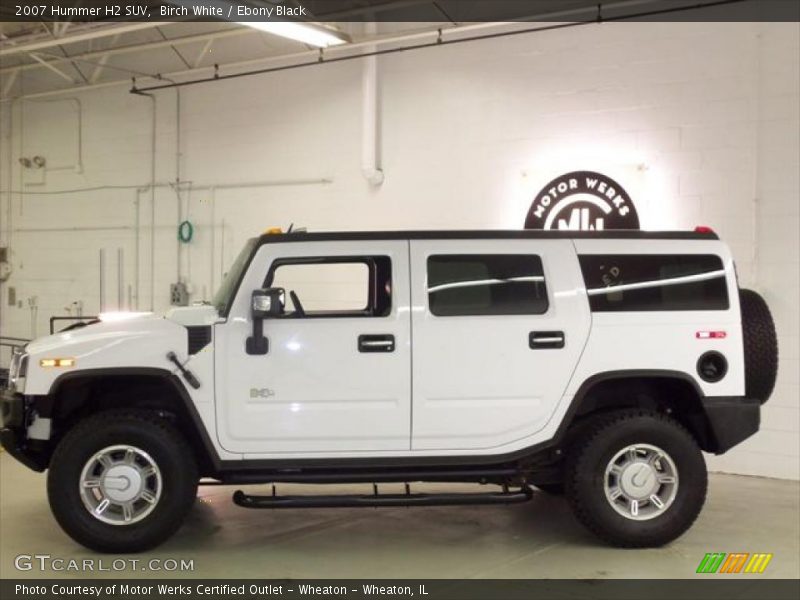 Birch White / Ebony Black 2007 Hummer H2 SUV
