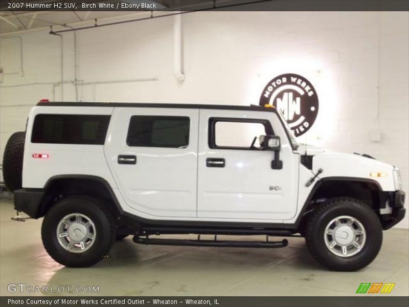 Birch White / Ebony Black 2007 Hummer H2 SUV