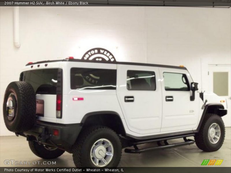Birch White / Ebony Black 2007 Hummer H2 SUV