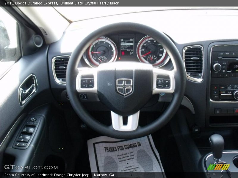 Brilliant Black Crystal Pearl / Black 2011 Dodge Durango Express