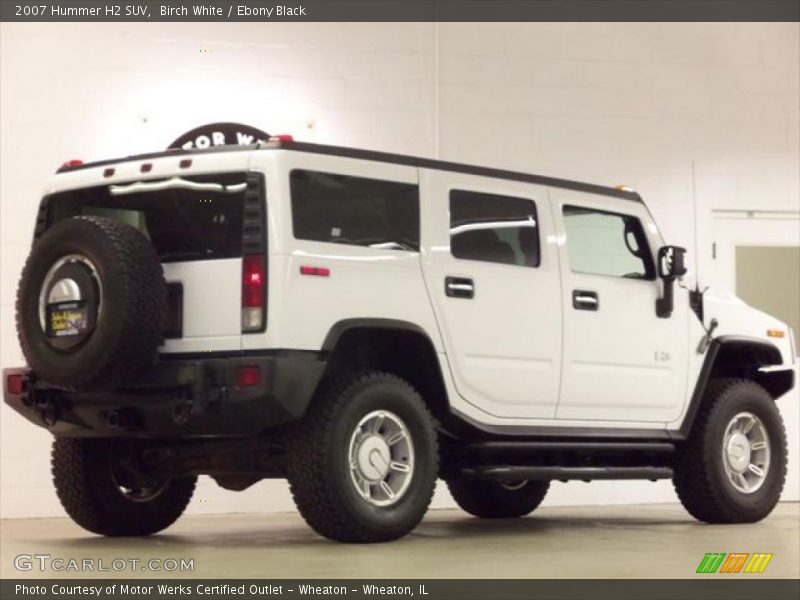 Birch White / Ebony Black 2007 Hummer H2 SUV