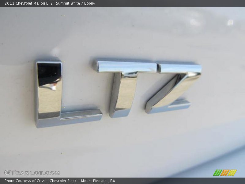 Summit White / Ebony 2011 Chevrolet Malibu LTZ