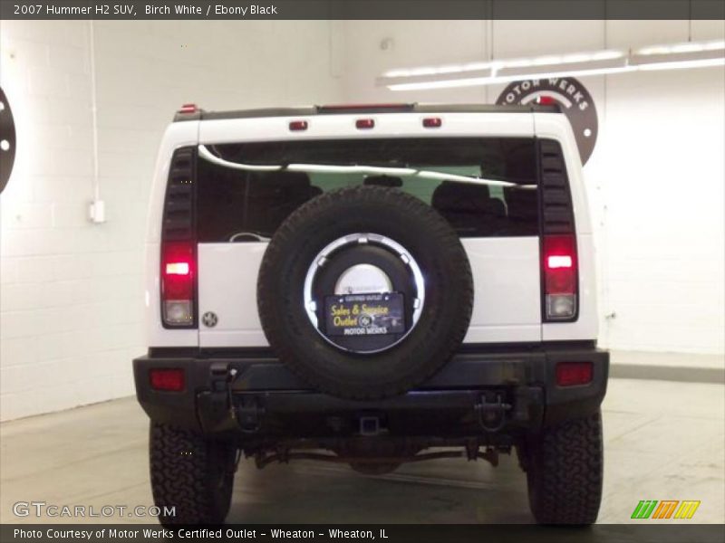 Birch White / Ebony Black 2007 Hummer H2 SUV