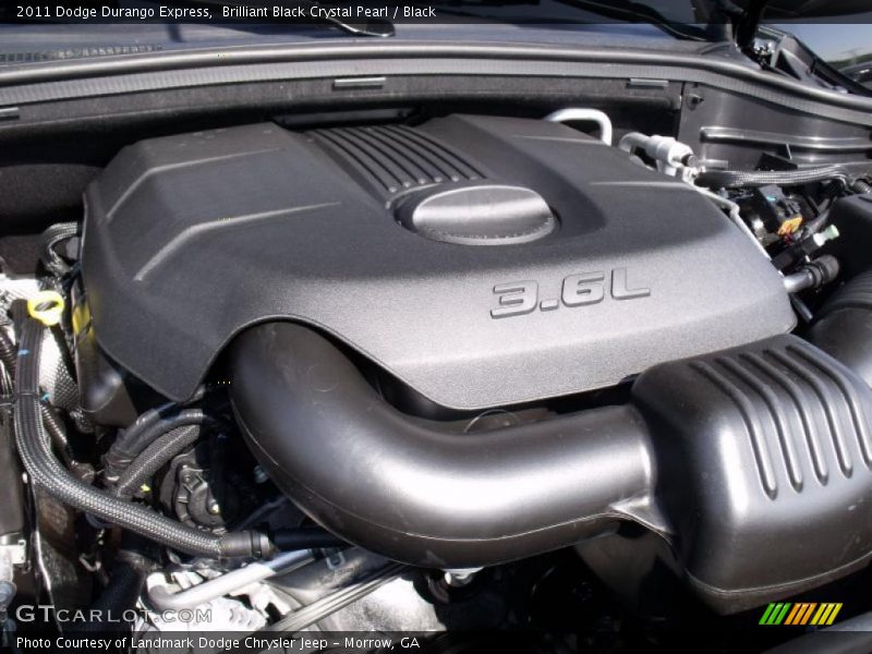 Brilliant Black Crystal Pearl / Black 2011 Dodge Durango Express