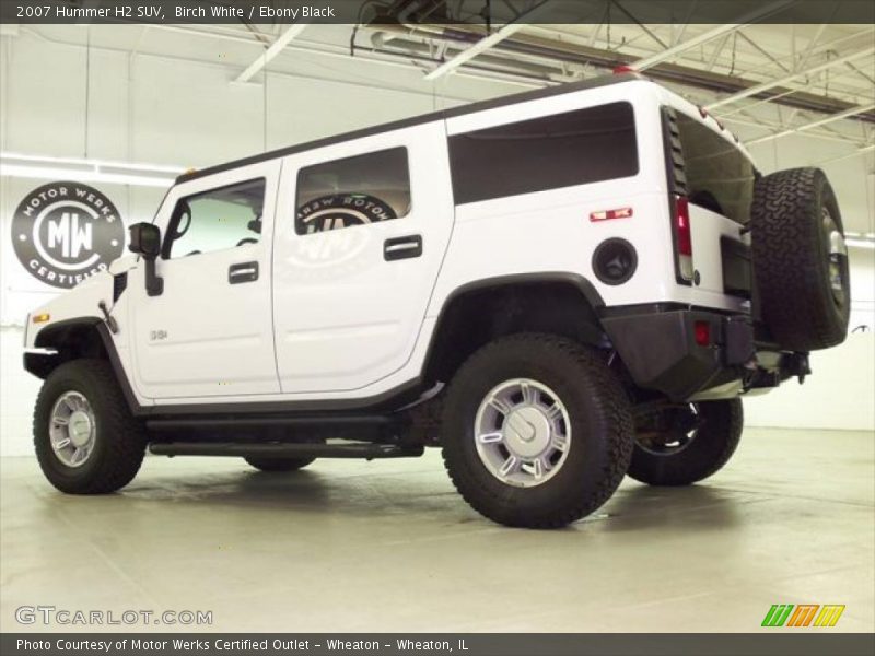 Birch White / Ebony Black 2007 Hummer H2 SUV