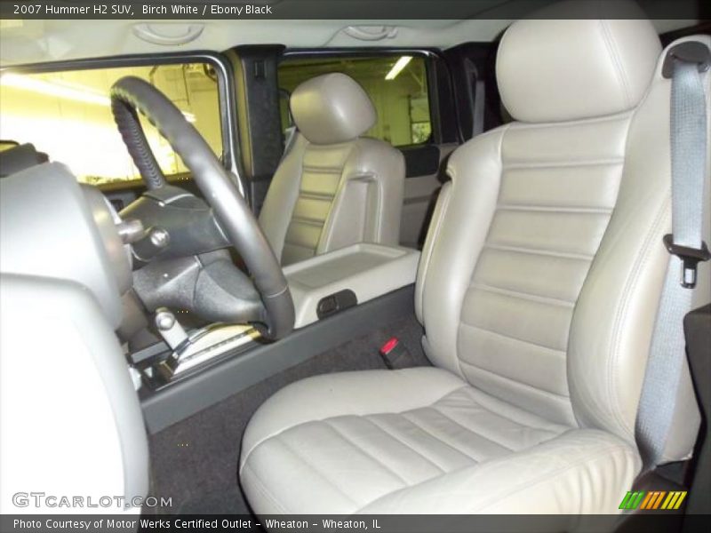 Birch White / Ebony Black 2007 Hummer H2 SUV