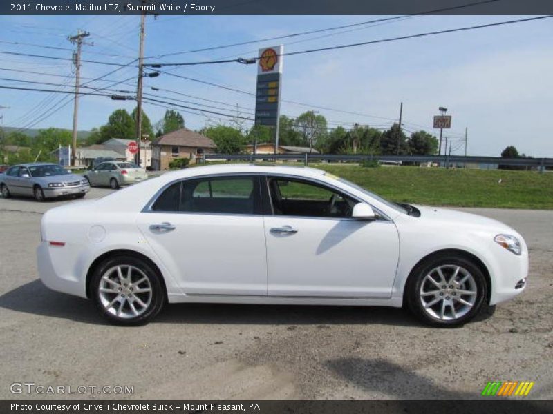 Summit White / Ebony 2011 Chevrolet Malibu LTZ