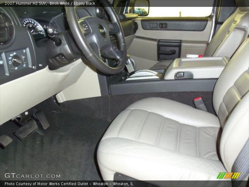Birch White / Ebony Black 2007 Hummer H2 SUV